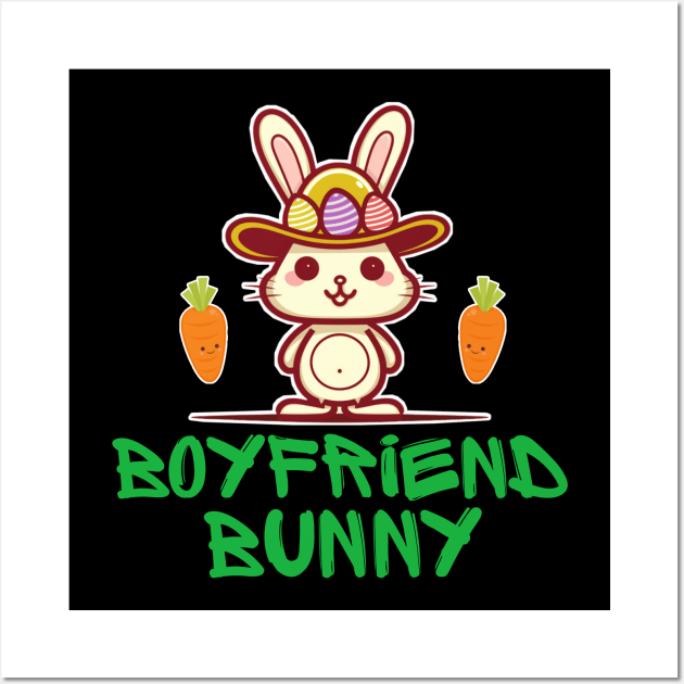 Easter bunny boyfriend Wall Art by Qrstore